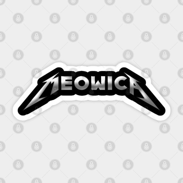 Meowica's Metal Sticker by KokaLoca